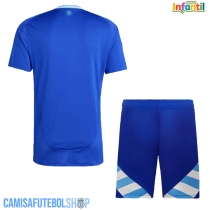 Camisa de time de futebol Argentina Replicas 2º Equipamento Infantil Copa America 2024 Manga Curta (+ Calças curtas)